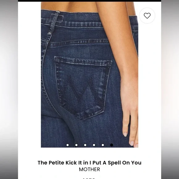 Mother Denim Petites The Lil’ Kick It - I Put A Spell On You Sz 28P
